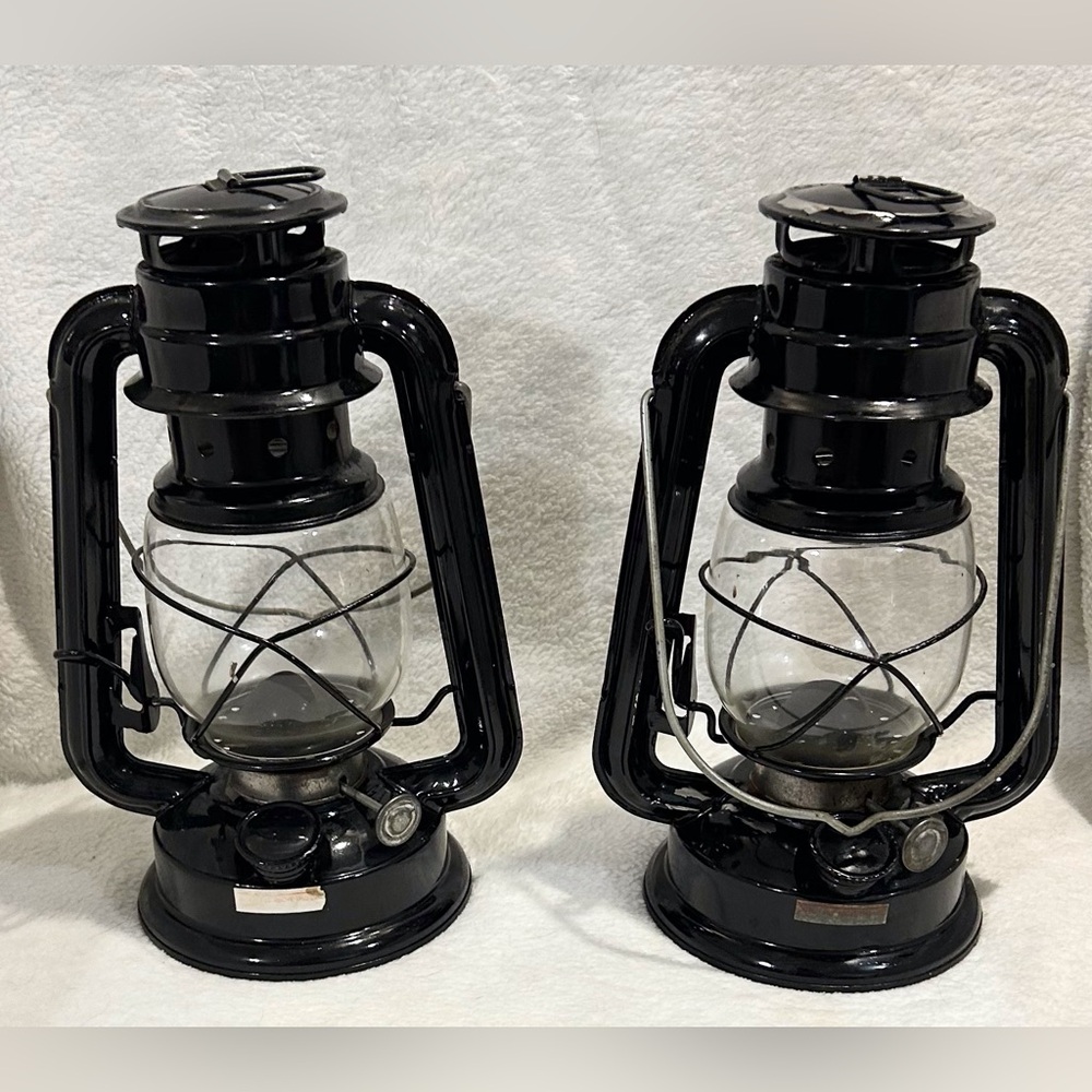 Black Vintage Lantern Set of 2